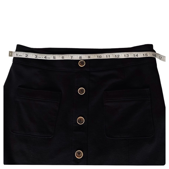 Banana Republic - Black Side Zip Pencil Skirt Size 10 - Picture 6 of 13